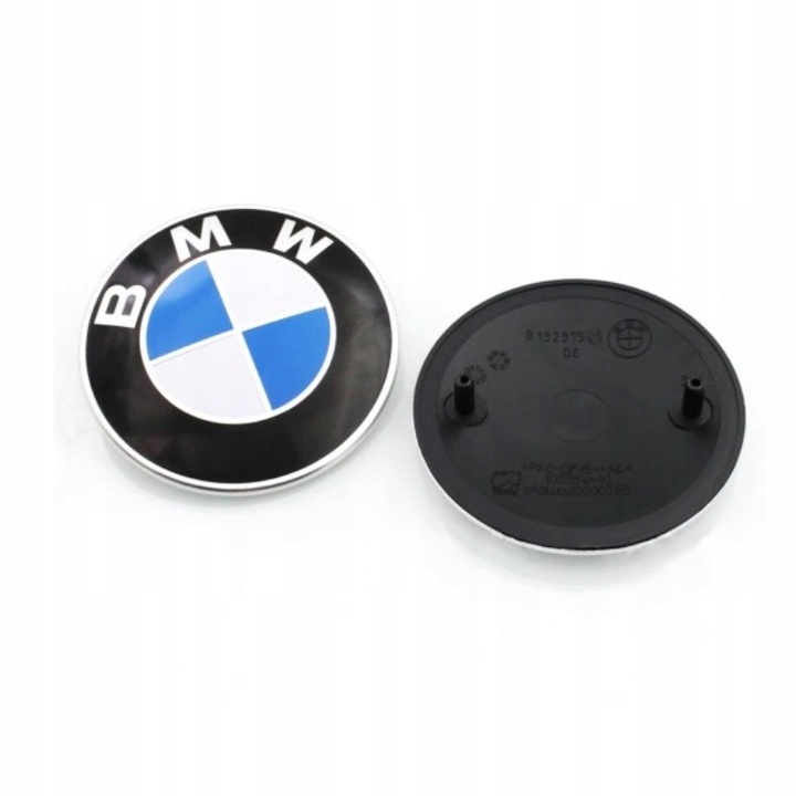 EMBLEMAT ZNACZEK LOGO BMW NA MASKĘ TYŁ PRZÓD 82MM E30E34E38E39E46E60E61X3X5
