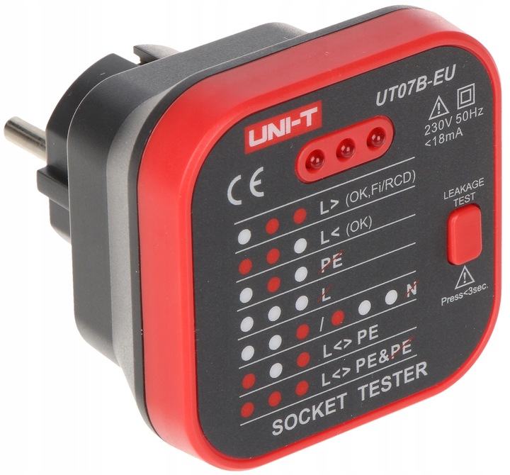 Wskaźnik sieci 230 V AC Uni-T UT07B-EU