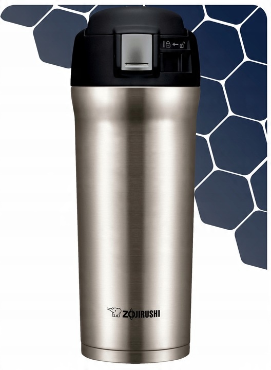 Kubek termiczny do samochodu kawa herbata Zojirushi SM-YAF48 0,48L srebrny