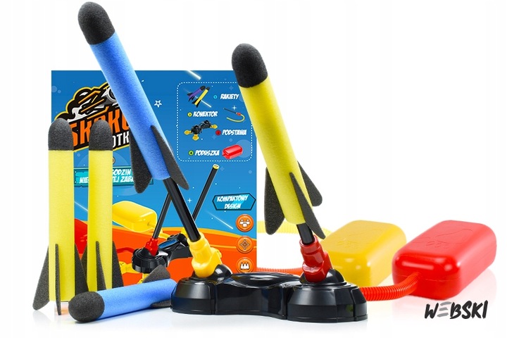 NAJLEPSZY PREZENT NA ŚWIĘTA DLA 5 6 7 8 9 10 LATKA Wyrzutnia RAKIET zestaw