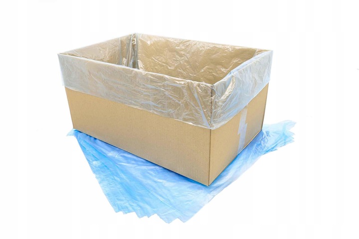 Worki HDPE niebieskie do pojemników E2 na mięso, pieczywo - 1000szt.