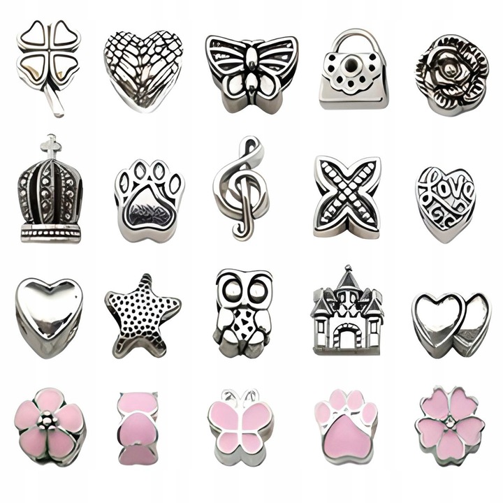 MEGA ZESTAW do Robienia BIŻUTERII Bransoletek Naszyjników Akcesoria ETUI