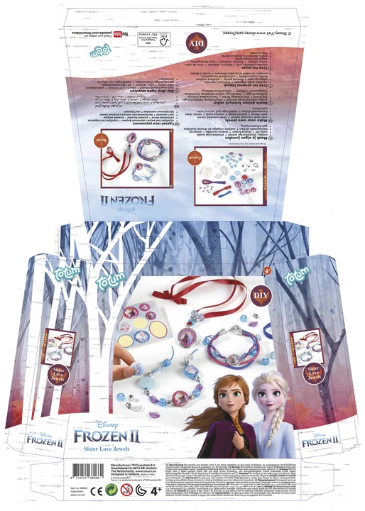 Totum Disney Frozen 2 KRAINA LODU zestaw kreatywny do robienia bransoletek