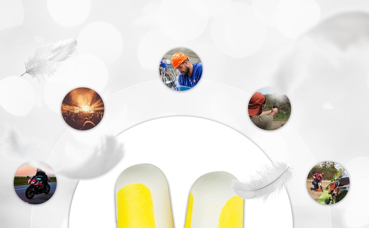 Zatyczki do uszu do spania, Stopery do uszu Honeywell Bilsom 303 L 50 Par