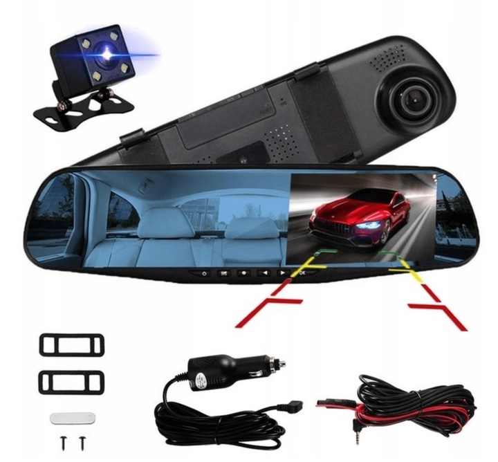 WIDEOREJESTRATOR KAMERA COFANIA LUSTERKO FULL HD