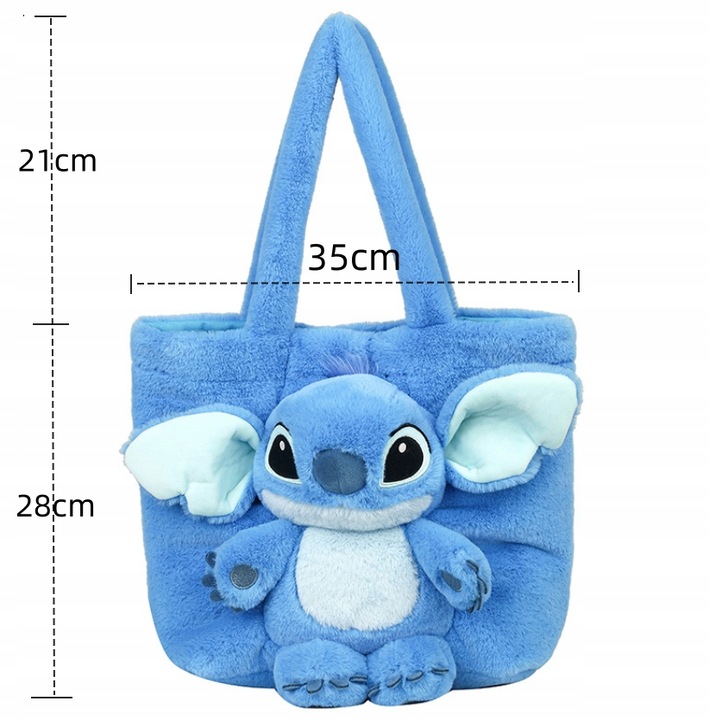 TOREBKA PLUSZAK STICH STITCH MASKOTKA PLUSZOWA TOREBECZKA NA RAMIĘ DZIECI
