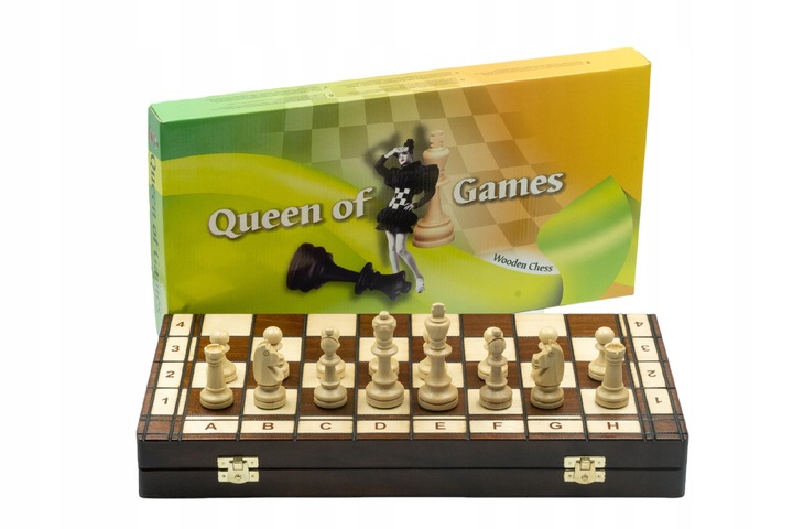 SZACHY DREWNIANE SZACHY TURNIEJOWE DUŻE 42 x 42 cm