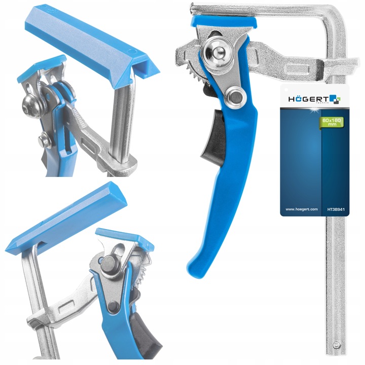 ŚCISK DŹWIGNIOWY 160mm DO SZYNY MILWAUKEE MAKITA FESTOOL HOGERT HT3B941