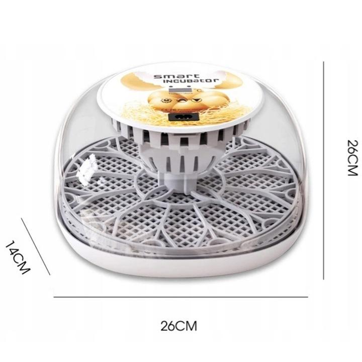 INKUBATOR DO JAJ AUTOMATYCZNY (12 JAJ) WYLĘGARKA KLUJNIK Z OBRACANIEM 35 W
