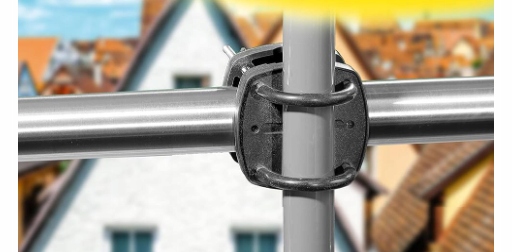 UCHWYT NA PARASOL BALKONOWY NA BALKON DO BARIERKI METAL DUŻY REGULOWANY XXL