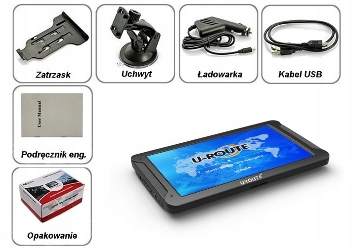 NAWIGACJA CIĘŻAROWA GPS 7" UROUTE ANDROID IGO NEXTGEN KORKI TMC ONLINE