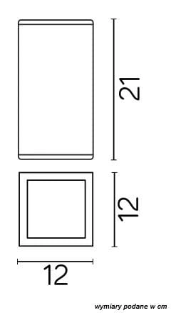 Lampa zewnętrzna ADELA sufitowa SUMA srebrna 8003 AL