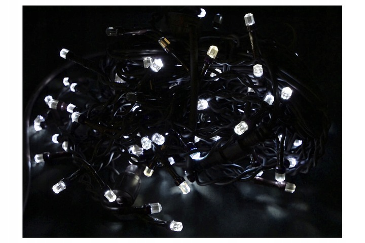 Sople 440 LED Girlanda Biała Zimna Flash Zewnętrzna IP44 31,7m gruby przewó