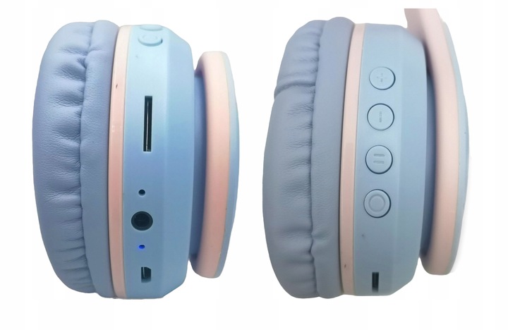 SŁUCHAWKI BEZPRZEWODOWE DLA DZIECI KOCIE USZY SLUCHAWKI DLA DZIEWCZYNKI