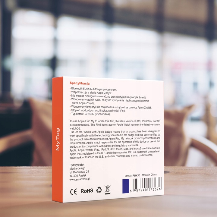 MyTag AirTag Lokalizator Przedmiotów Apple Find My Bluetooth Granatowy