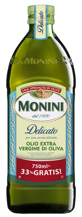 OLIWA Z OLIWEK MONINI DELICATO 750 ML +33% EXTRA VIRGIN TŁ. NA ZIMNO WŁOCHY