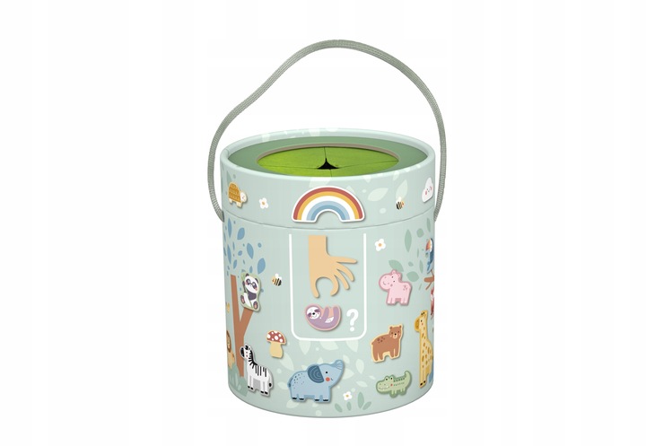 WOOPIE GREEN Tajemnicze Pudełko Dotknij i Dopasuj FSC Klocki Figurki EDU