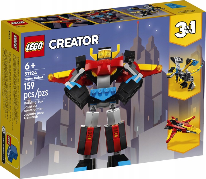 LEGO Creator 3w1 Super Robot 31124 + Torba LEGO