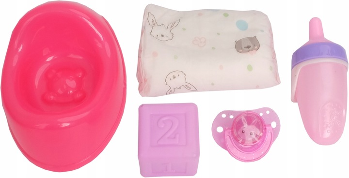 LALKA BOBAS INTERAKTYWNA SIKA PIJE PŁACZE GAWORZY 43cm Akcesoria 8 FUNKCJI