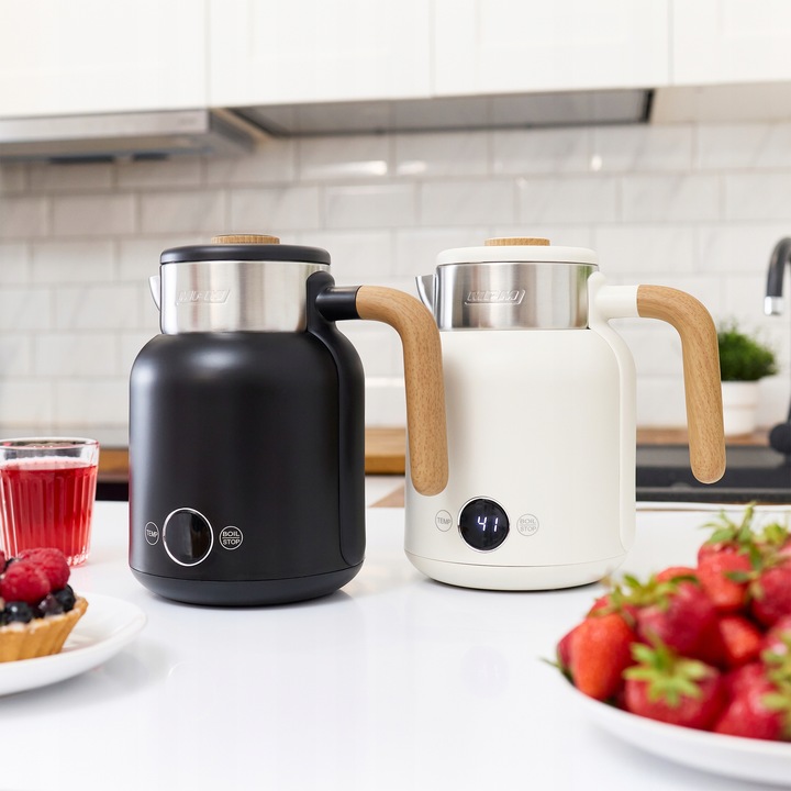 Czajnik elektryczny podwójne ścianki czarny 2200W MPM MCZ-128/C