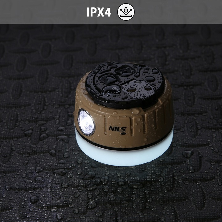 LAMPA LATARKA TURYSTYCZNA KEMPINGOWA POD NAMIOT USB LED 500+100 lm NILS CAM