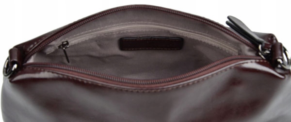 DELAURE TOREBKA damska SHOPPER A4 CASUAL ZAMSZ ciemna czekolada