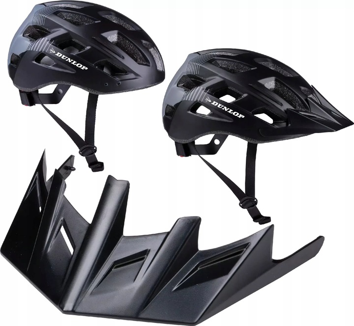 Kask rowerowy LED regulowany męski damski na rower rolki DUNLOP L