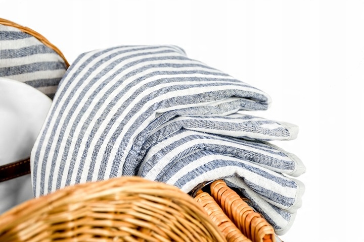 PLECIONY KOSZ PIKNIKOWY WIKLINOWY DLA 2 TERMOTORBA KOCYK IZOLACJA SZTUĆCE