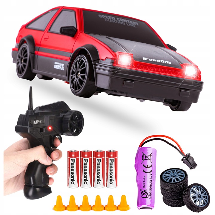 Samochód Sterowany do Driftu AUTO ZDALNIE STEROWANE Pilot RC Napęd Car 4x4