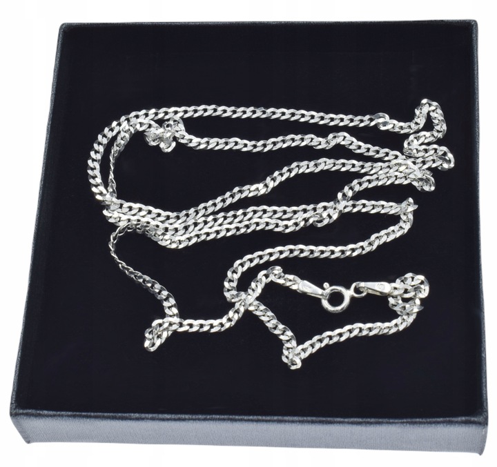 ŁAŃCUSZEK SREBRNY 925 PANCERKA 2.4 MM. + GRAWER