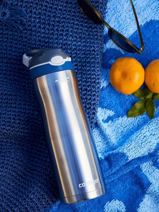 BUTELKA CONTIGO ASHLAND CHILL 590ml SREBNA na NAPOJE WODĘ