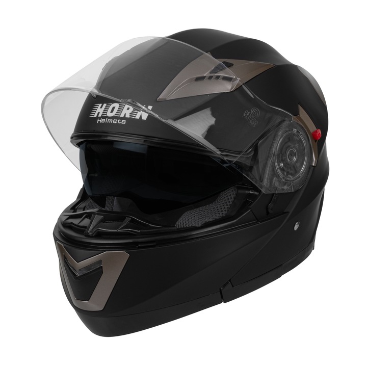 Kask motocyklowy Horn h925 szczękowy flip-up XS pod interkom, ECE22-06