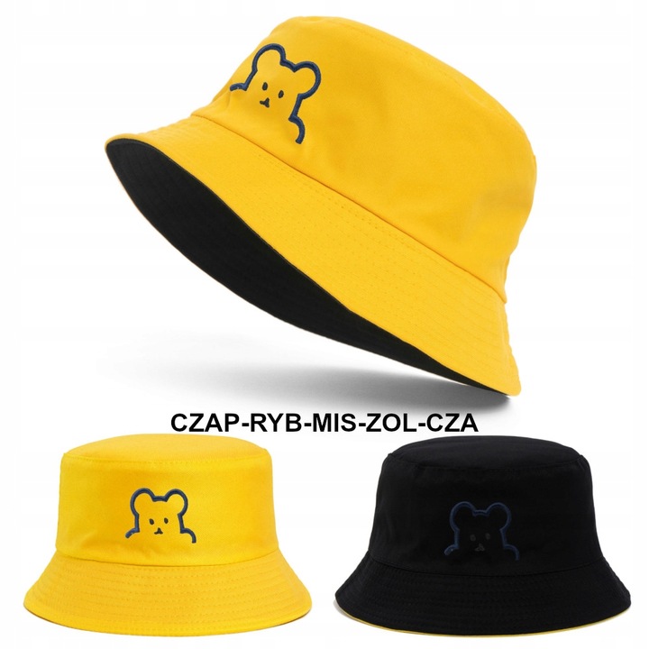 Kapelusz Dzieci Rybacki Bucket Hat Lato Dwustronny