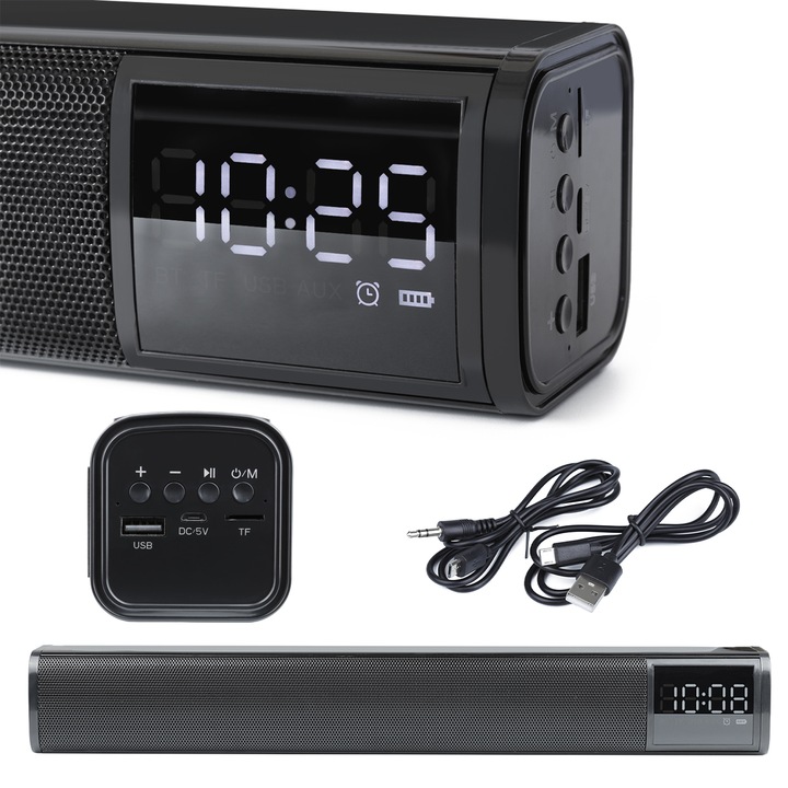 GŁOŚNIK BLUETOOTH SOUNDBAR LAPTOP PC TV T-WOLF S8