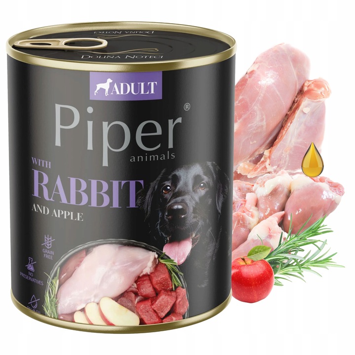 PIPER Karma mokra dla psa DOLINA NOTECI mix smaków 30 x 800g
