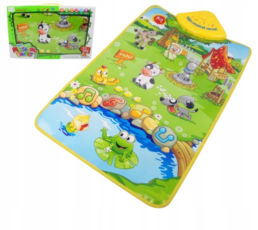 MATA MUZYCZNA INTERAKTYWNA EDUKACYJNA WESOŁA FARMA ODGŁOSY ZWIERZĄT