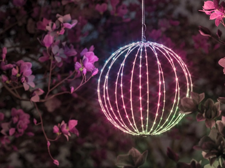 Ozdobna kula z diodami Twinkly 3D Sphere, 43cm, 210 LED, RGB+W, IP44