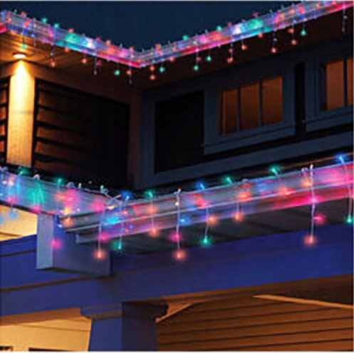 SOPLE 500 LED KURTYNA LAMPKI ZEWNĘTRZNE IP44 MULTIKOLOR + ZIMNY FLASH 21M