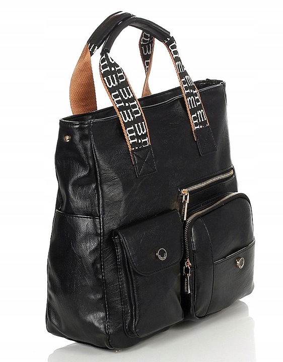 Monnari Premium Collection – pojemna torebka damska, rączki + pasek,