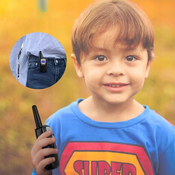 SHONA T388 WALKIE TALKIE 2 szt dla dzieci 10 tonów latarka VOX