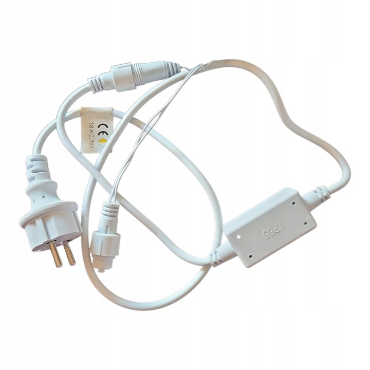 SOPLE 1000 LED kurtyna świetlna BIAŁE ZIMNE 40m GIRLANDA zewnętrzna FLASH