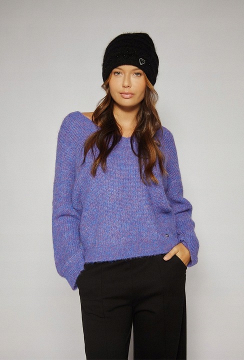 Czapka Damska Jesienna Zimowa MONNARI Elegancka Czarna beanie