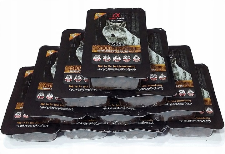 Alpha Spirit Karma MULTIPROTEIN 10x200g Półmiękka karma dla psa