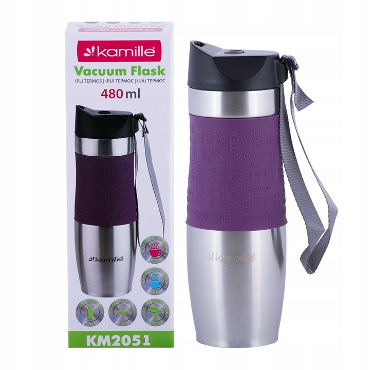 BIDON KUBEK TERMICZNY DO KAWY HERBATY 480 ML