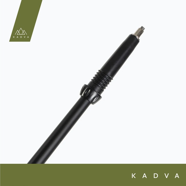 Kije nordic walking KADVA Raylan szary 115 cm Lekkie Karbon Włókno szklane