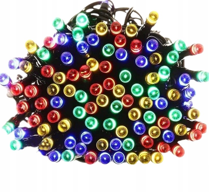 LAMPKI CHOINKOWE NA CHOINKĘ ŚWIĄTECZNE 500 LED MULTIKOLOR WEWNETRZNE ZEW.