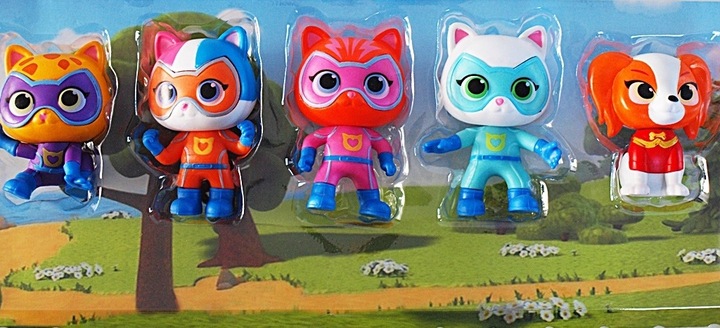 SUPERKOTY SUPER KITTIES FIGUREK EKIPA KOTKI ZESTAW 5 FIGUREK