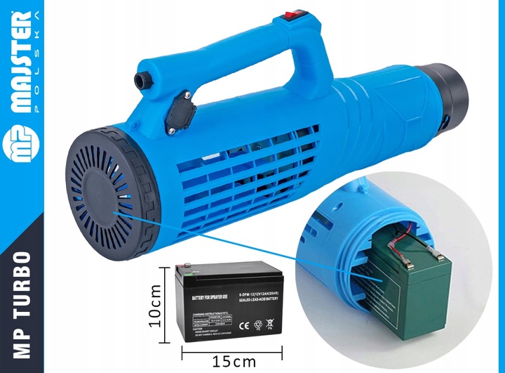 TURBO DYSZA ROZPYLAJĄCA OPRYSKIWACZ AKUMULATOROWEGO ZAMGŁAWIACZ DO OPRYSKU