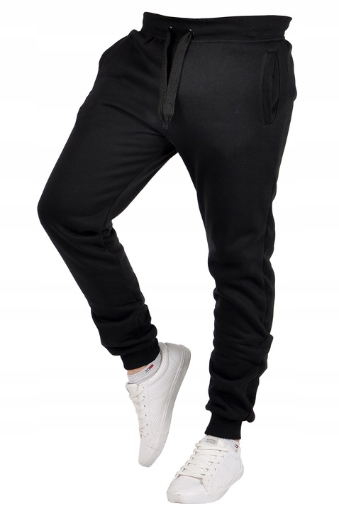 K01 r. XL MĘSKIE SPODNIE DRESOWE JOGGERY GŁADKIE