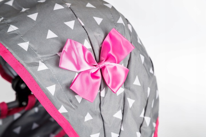 KINDERPLAY WÓZEK DLA LALEK GŁĘBOKI GONDOLA SKŁADANY DASZEK